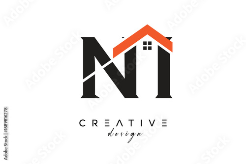 NI Creative Real Estate Architecture Monogram and Home Logo