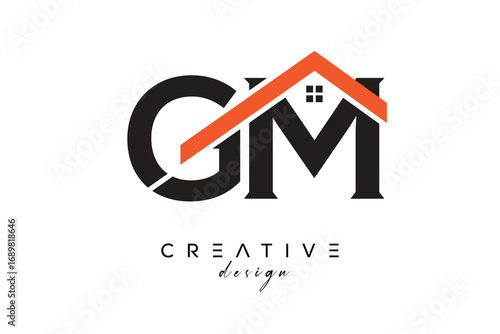 GM Creative Real Estate Architecture Monogram and Home Logo