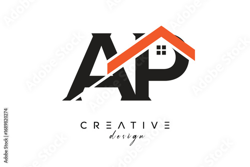 AP Creative Real Estate Architecture Monogram and Home Logo