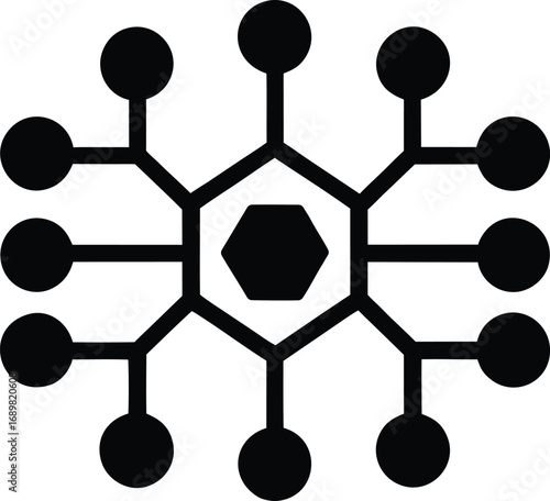AI network vector icon.eps