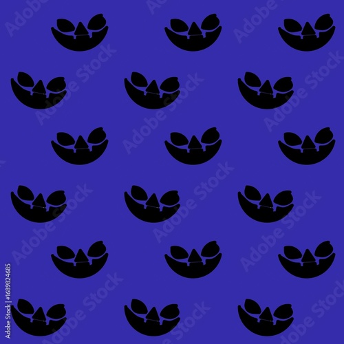 seamless pattern with pumpkins Halloween theme 