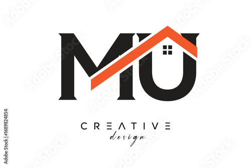 MU Creative Real Estate Architecture Monogram and Home Logo