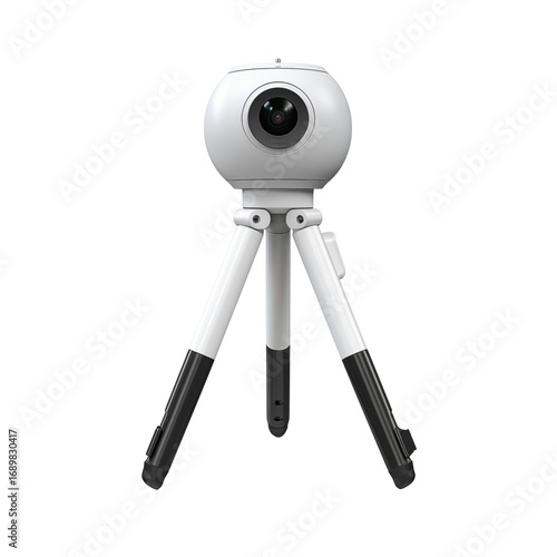 Compact Webcam on Tripod: Professional Video Conferencing Solution transparent background png