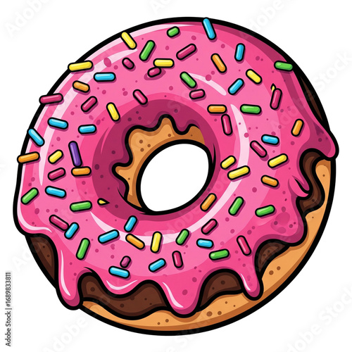 donut with chocolate icing