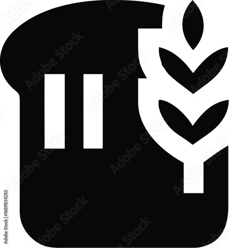 World food day bread wheat icon for global food security