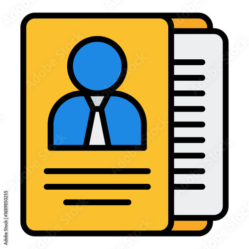 Customs document icon. Import export paper symbol. International trade and clearance collection. Filled Line Icon
