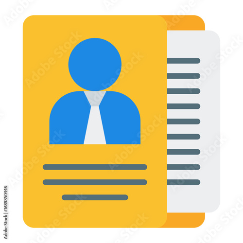 Customs document icon. Import export paper symbol. International trade and clearance collection. Flat Icon