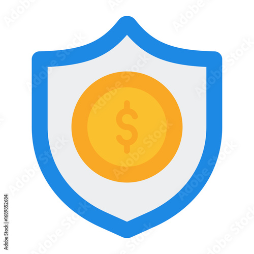 Payment protection icon. Finance insurance symbol. Loan safety and credit coverage collection. Flat Icon