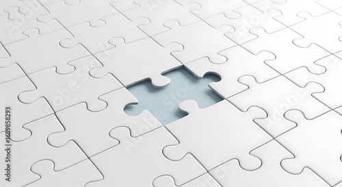 Missing Piece Puzzle Concept.