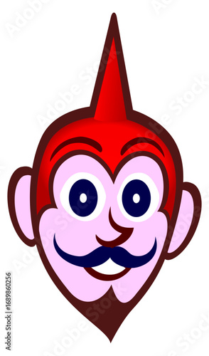 Máscara de Pirenópolis vermelho