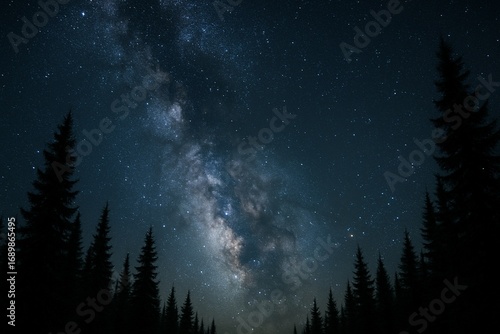 Night Sky Milky Way View