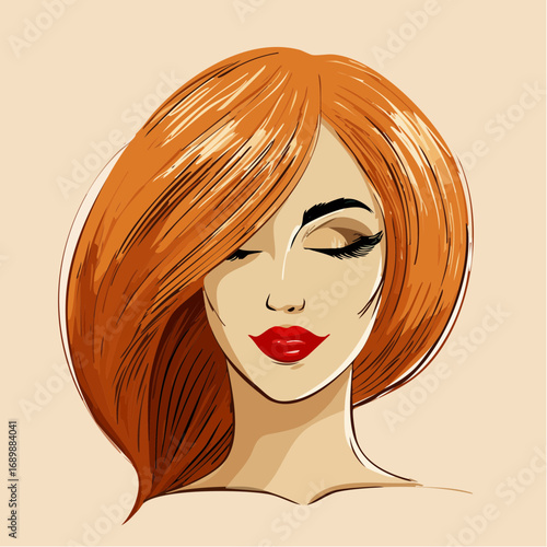 ebb-and-flow locks wave-inspired salon logo capturing polished hair sheen