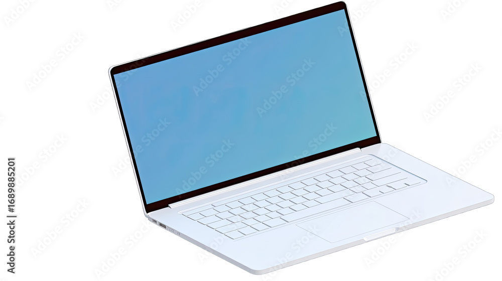 Fototapeta premium 3D rendering of a laptop