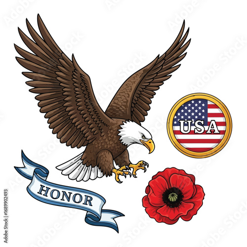 Military Symbols and Camoflage Pattern