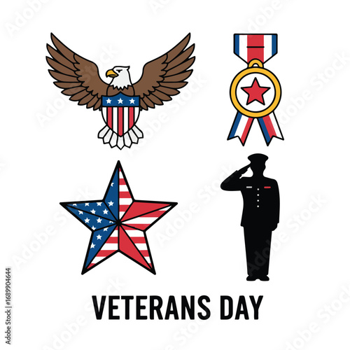 memorial day icon sign vector