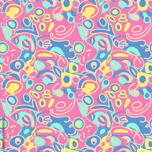 seamless pattern with dolphins