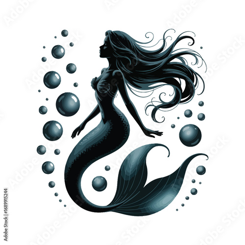 Dynamic Dancer Silhouette Illustration Expressing Movement and Energy in Artistic Form