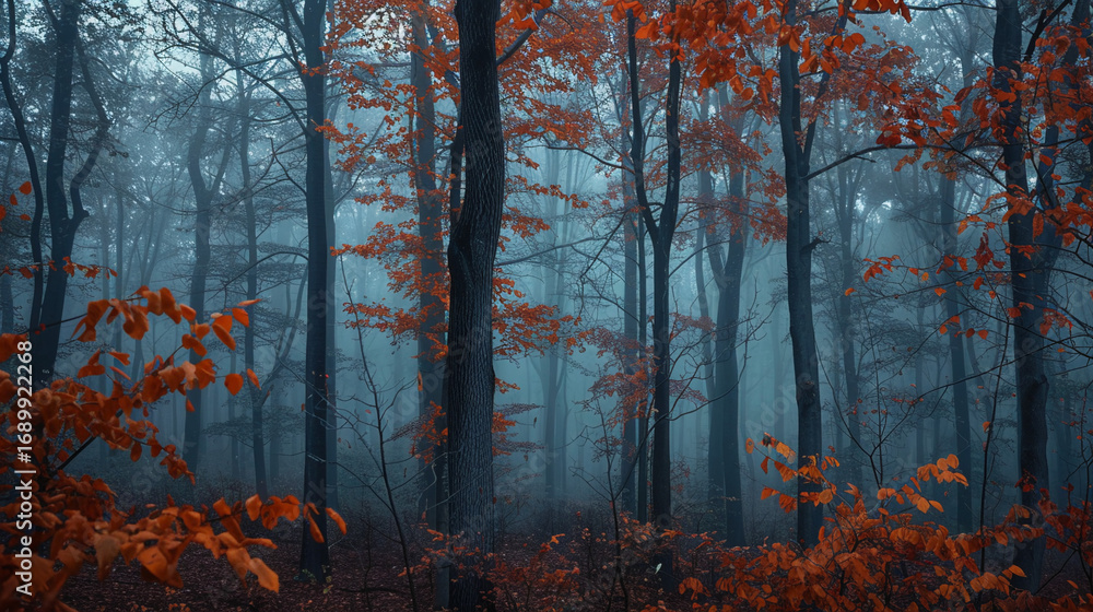 Obraz premium 空とラベンダー畑の幻想的な風景