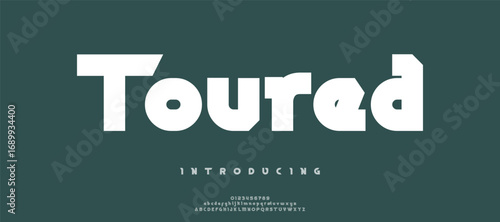 Toured Lettering Minimalist Fashion. Elegant alphabet letters serif font and number. Typography fonts regular uppercase, lowercase.