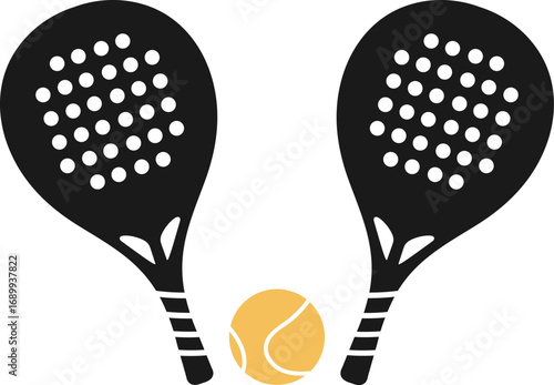 Padel logo in modern minimalist style