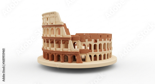 Colosseum in rome italy ancient amphitheater landmark architecture travel destination tourism attraction model