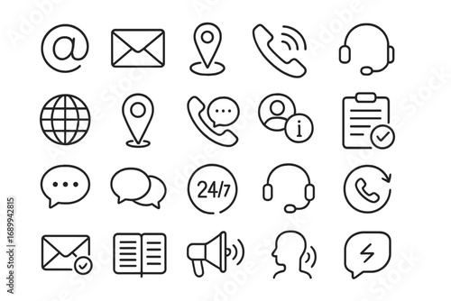 Coffee cup and coffee beans outline icon collection. Editable stroke vector set for infographic, article, book, flyer, banner design. Cartoon style coffee signs and symbols for cafe branding.