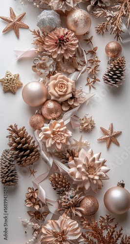 Rose Gold Christmas Decor