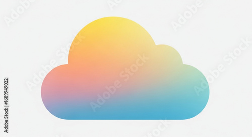 Cloud storage backup service icon vector illustration for data management and online file sharing design