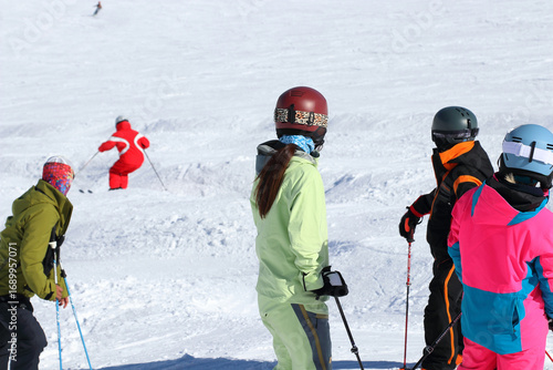 白馬八方尾根スキー場コブ急斜面のモーグル