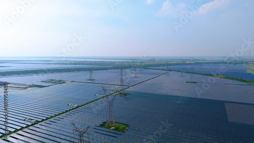Photovoltaic solar panels in Tianjin Binhai New Area