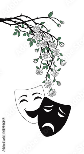 The dual nature of theatrical expression from joyful laughter to profound sorrow