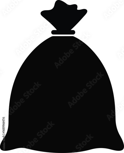 Black silhouette tightly closed, perfect for mystery, secrecythemed designs, security concepts, or halloweenrelated projects, adding a touch of intrigue.