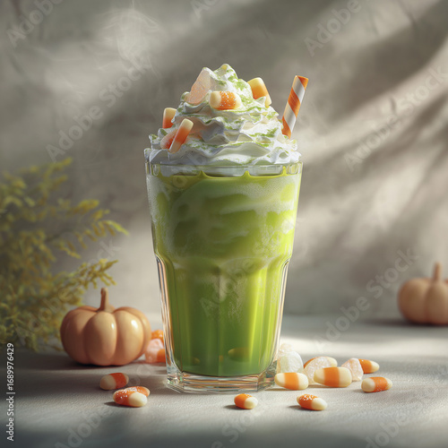 halloween theme  green drink