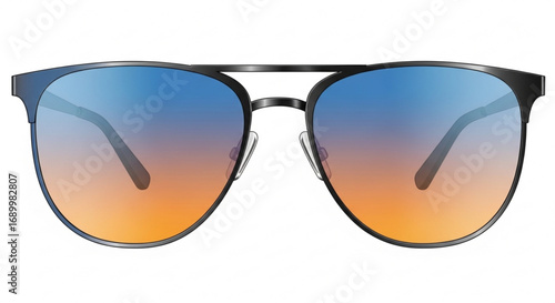 Stylish aviator sunglasses with a gradient lens, , offering a modern and fashionable look for sun protection and eye wear