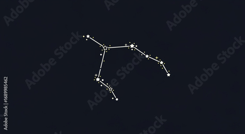 Ursa major constellation, also known as the great bear, a prominent group of stars in the northern sky, representing mythology and astronomy
