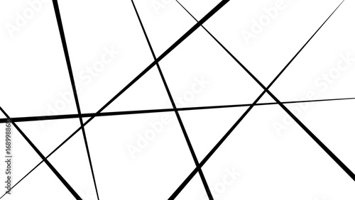 Random chaotic lines abstract geometric pattern texture, Black chaotic lines of modern design. flat vector illustration isolated on white background.
