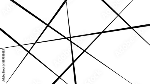 Abstract geometric pattern. Outline monochrome texture. Trendy random diagonal lines image. Random chaotic lines. 
