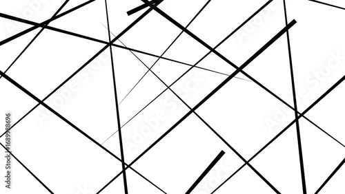 Abstract geometric pattern. Outline monochrome texture. Random chaotic lines abstract geometric pattern texture.