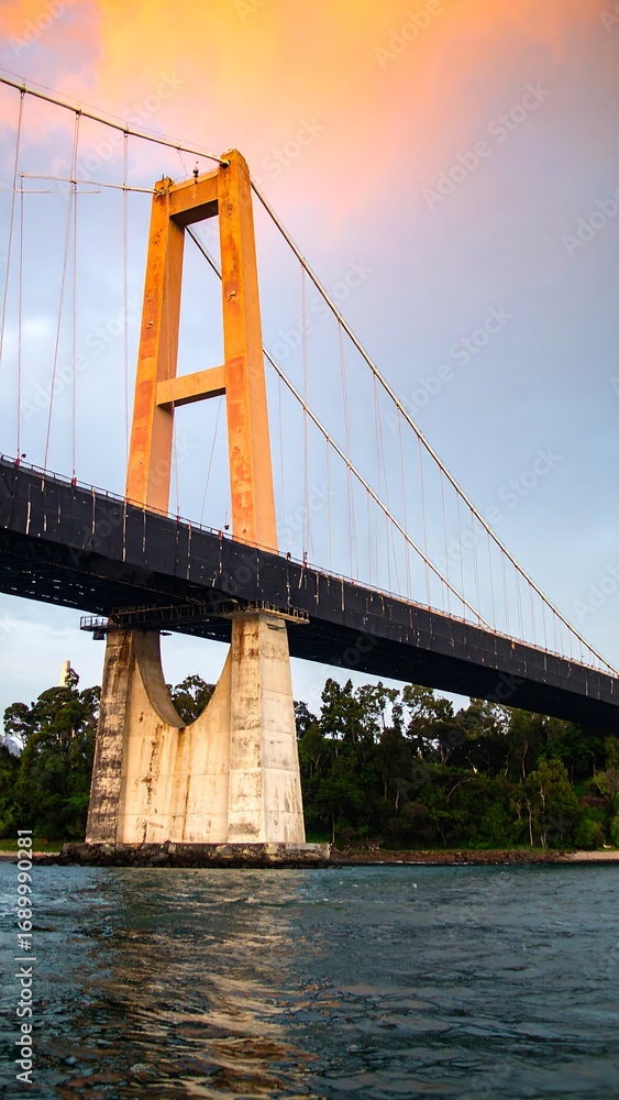 Fototapeta premium Sunset Bridge View Indonesia