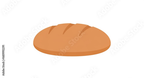A loaf of bread, a staple food made from flour, water, and yeast, often enjoyed as a part of meals