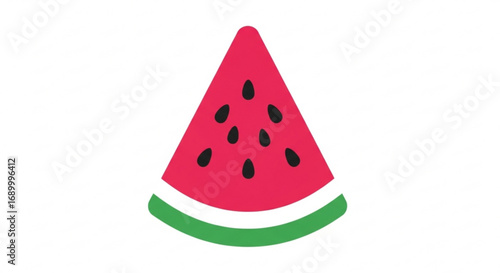 A slice of watermelon, a refreshing and juicy treat for a hot summer day, perfect for picnics and healthy snacks