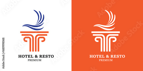 Minimalist Premium Hotel Logo Template for Resort