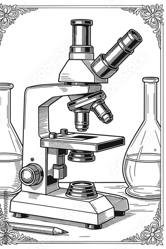 microscope in laboratory