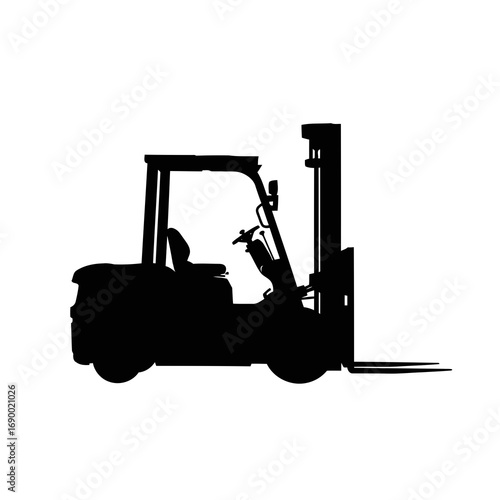 forklift truck silhouette