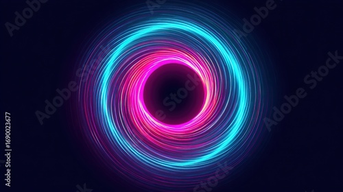 and keywords based on the image

 Neon Spiral Light Vortex Abstract Art