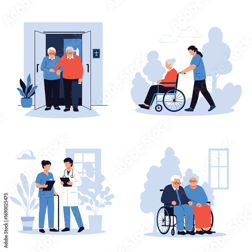 Caring for elderly, supporting independence, and ensuring comfort in senior living spaces.