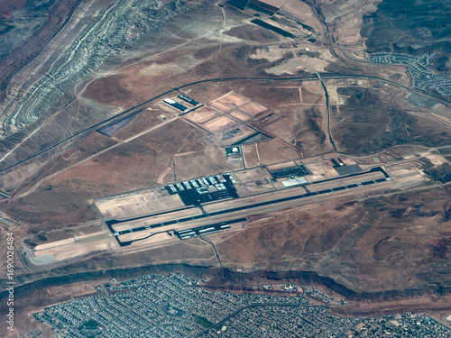 Fotografi aerial landscape view of area around St