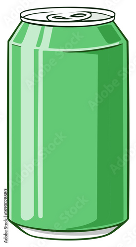 Green Soda Can