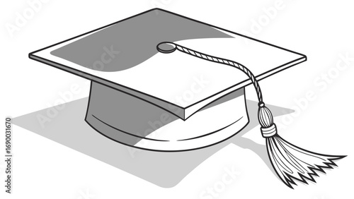 Graduation cap academic hat mortarboard graduation ceremony education achievement success knowledge learning university college school degree diploma tassel celebration scholarship commencement symbo.