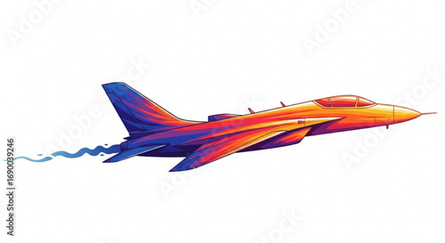 Fighter jet airplane aircraft aviation military supersonic speed flying airforce aerospace vehicle design vector